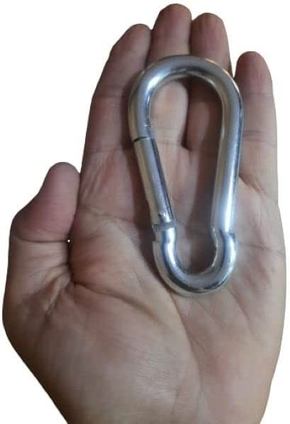 Carabiner Clip Snap Hook Spring Loaded A4 Stainless Steel Carbina